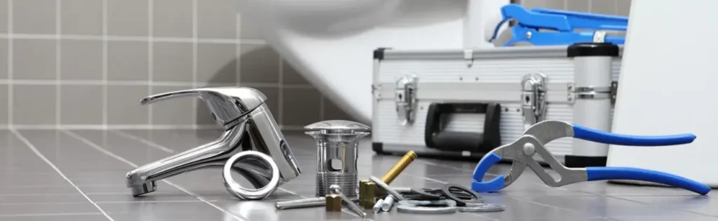 What are the different types of plumbing hardware?