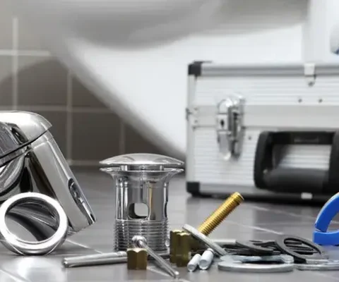 What are the different types of plumbing hardware?