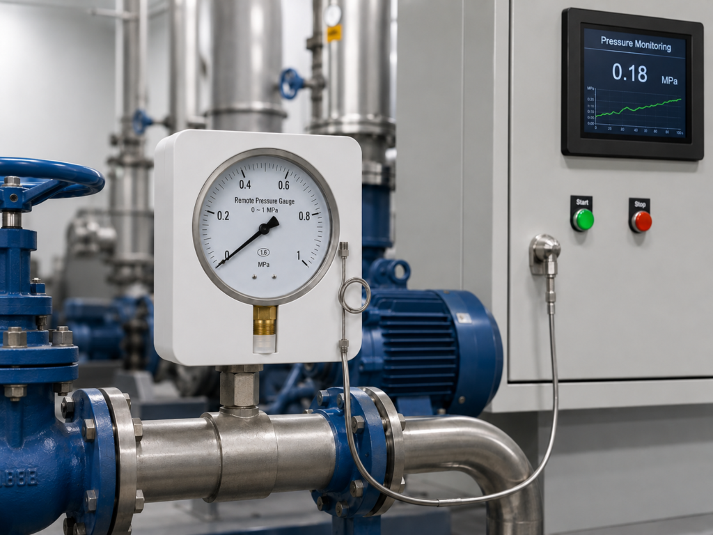 Remote Transmission Pressure Gauge application