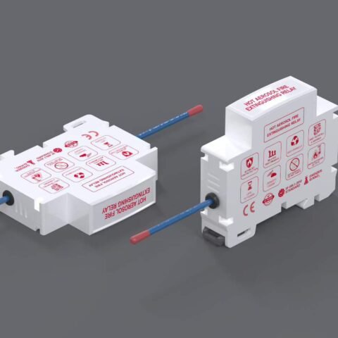 Automatic DIN-Rail Hot Aerosol Fire Suppressor Compact Integrated Solution
